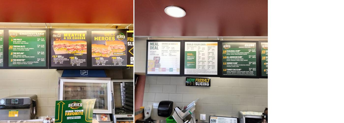 Subway Menu