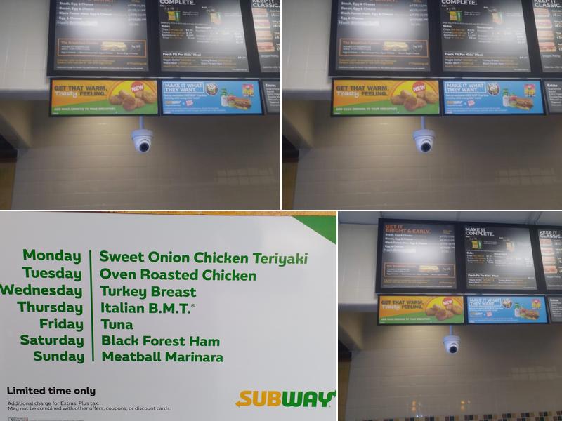 Subway Menu