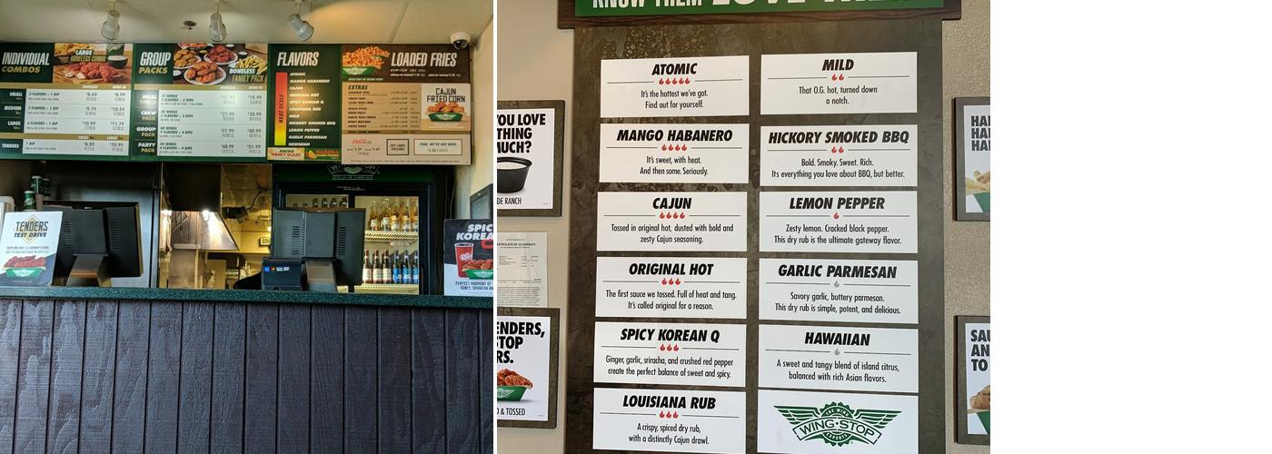 Wingstop Menu
