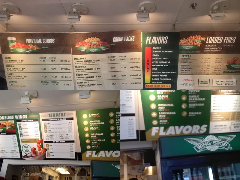 Wingstop Menu