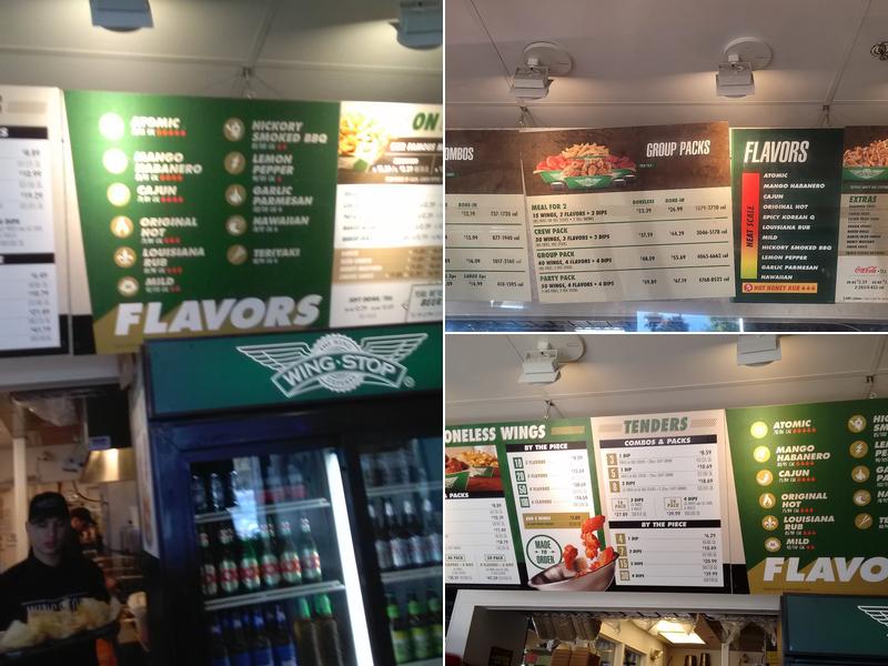 Wingstop Menu