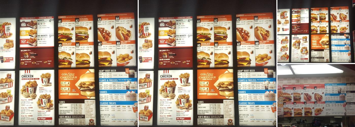 A&W Restaurant Menu
