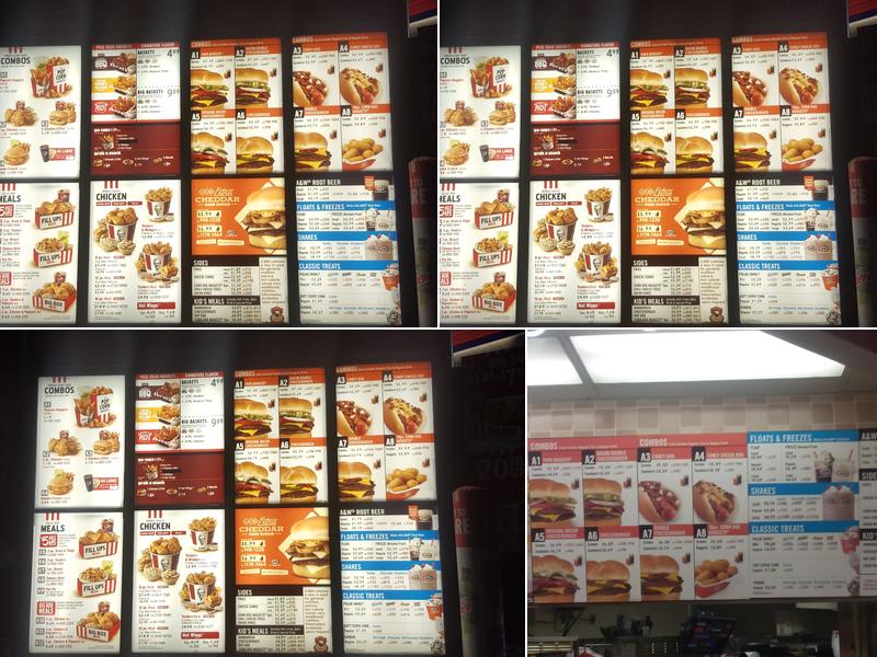 A&W Restaurant Menu