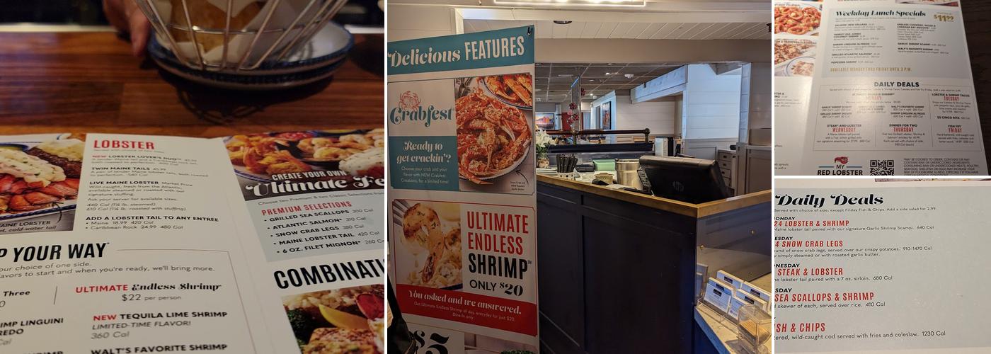 Red Lobster Menu