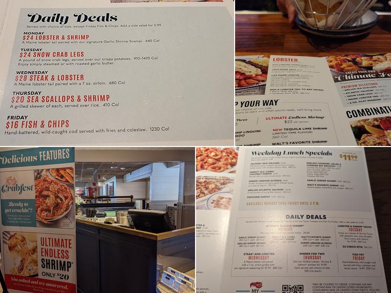 Red Lobster Menu