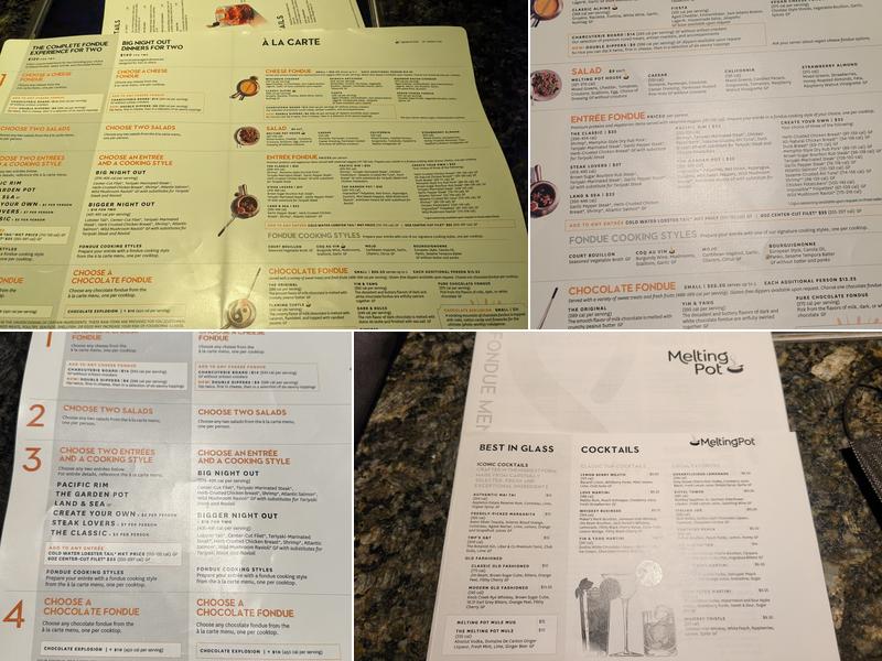 The Melting Pot Menu