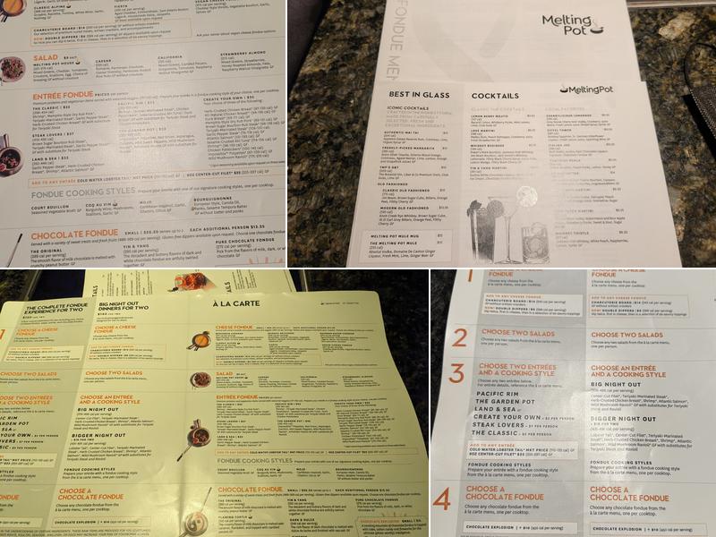 Melting Pot Menu