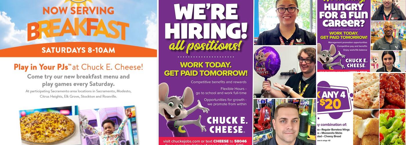 Chuck E. Cheese Menu