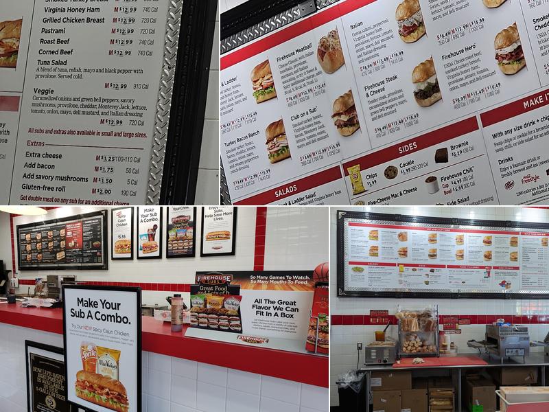Firehouse Subs Truxel Rd Menu