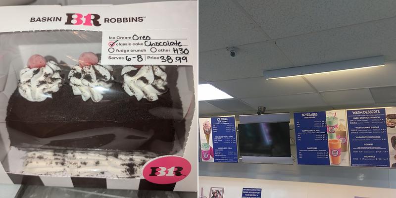 Baskin-Robbins Menu