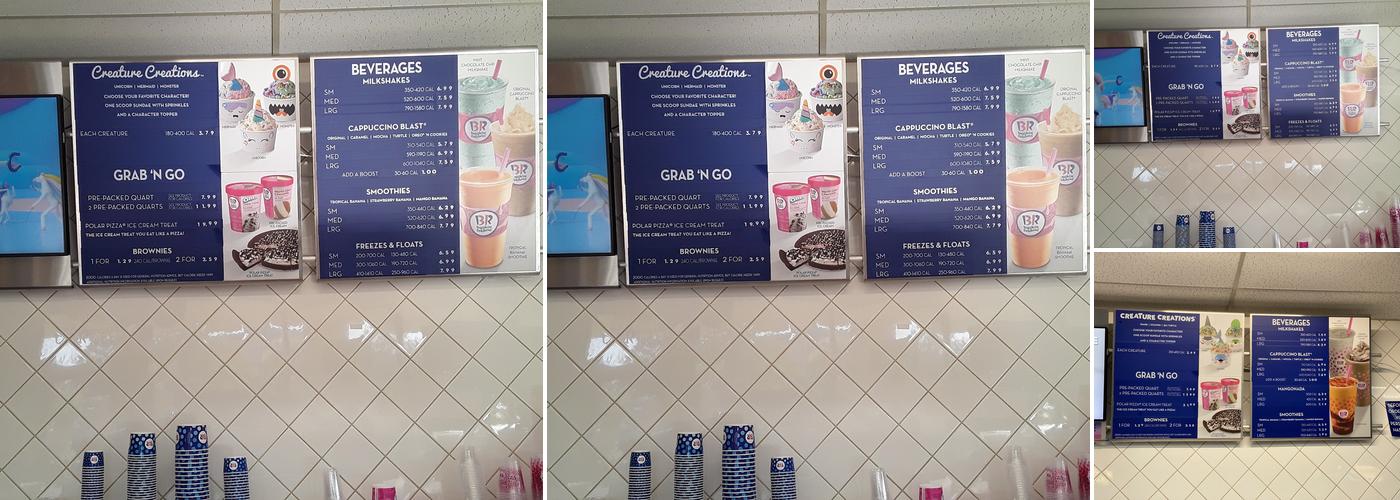 Baskin-Robbins Menu