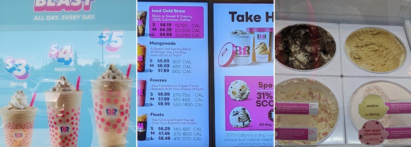 Baskin-Robbins Menu