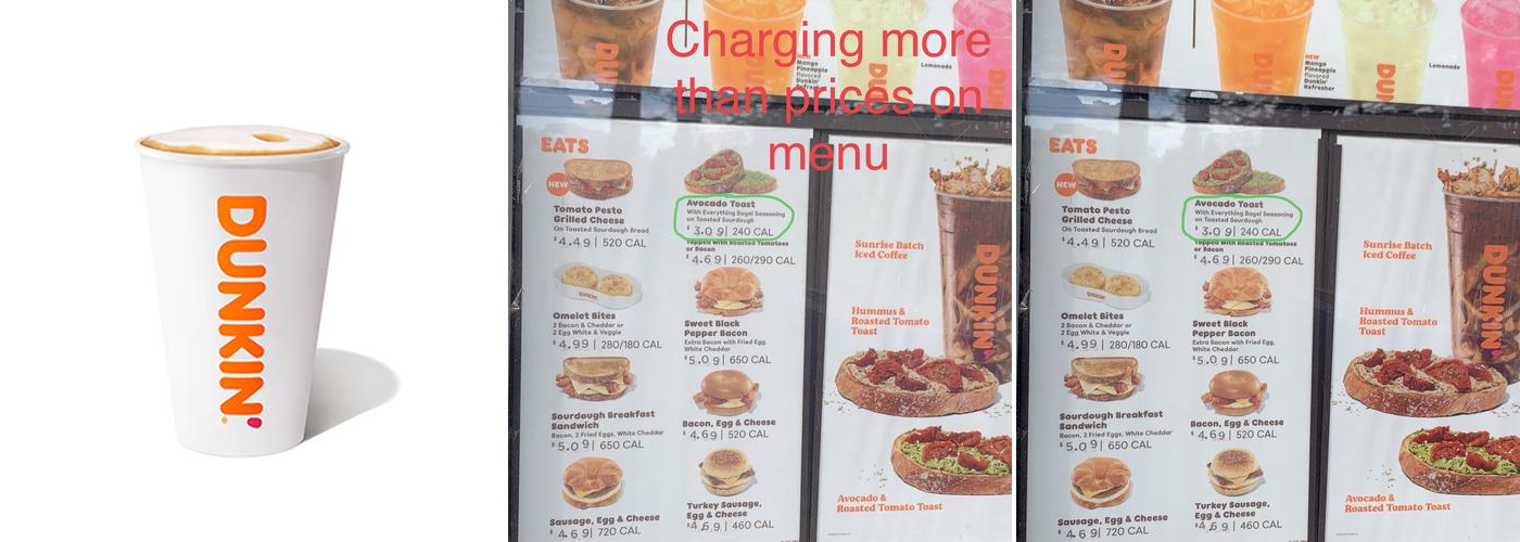 Dunkin' Menu