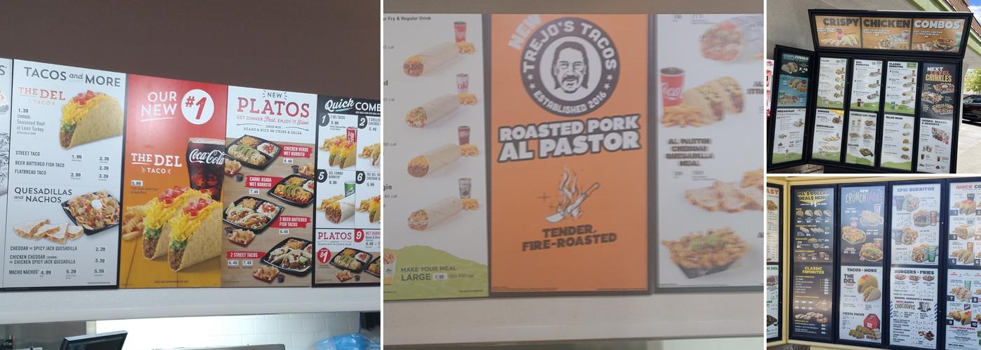 Del Taco Menu