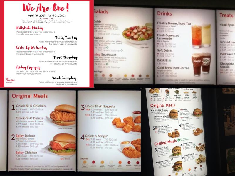 Chick-fil-A Menu