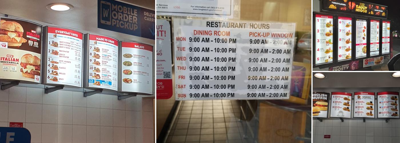 Wendy's Menu