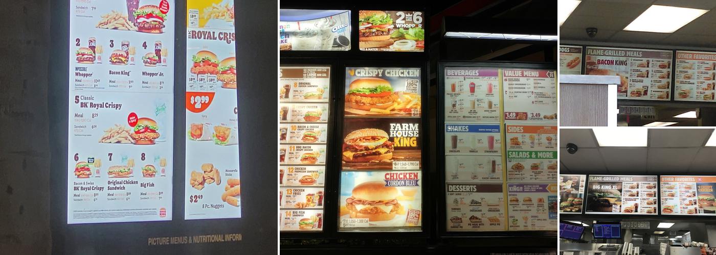 Burger King Menu