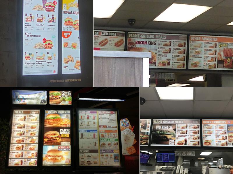 Burger King Menu
