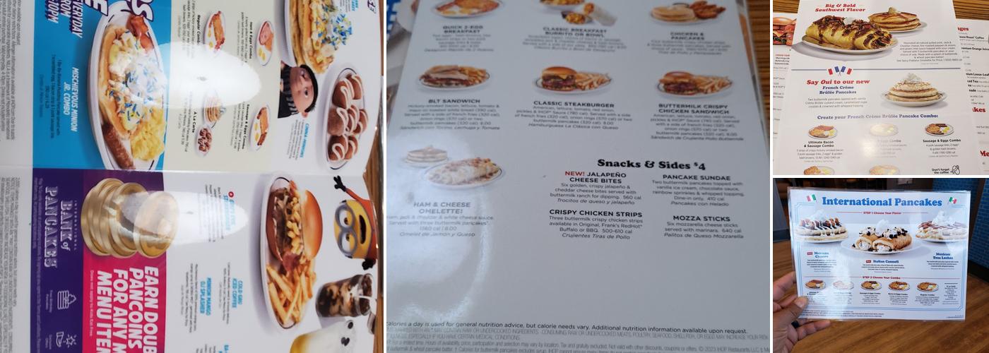 IHOP Menu