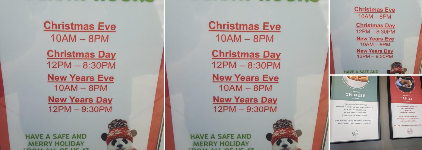 Panda Express Menu