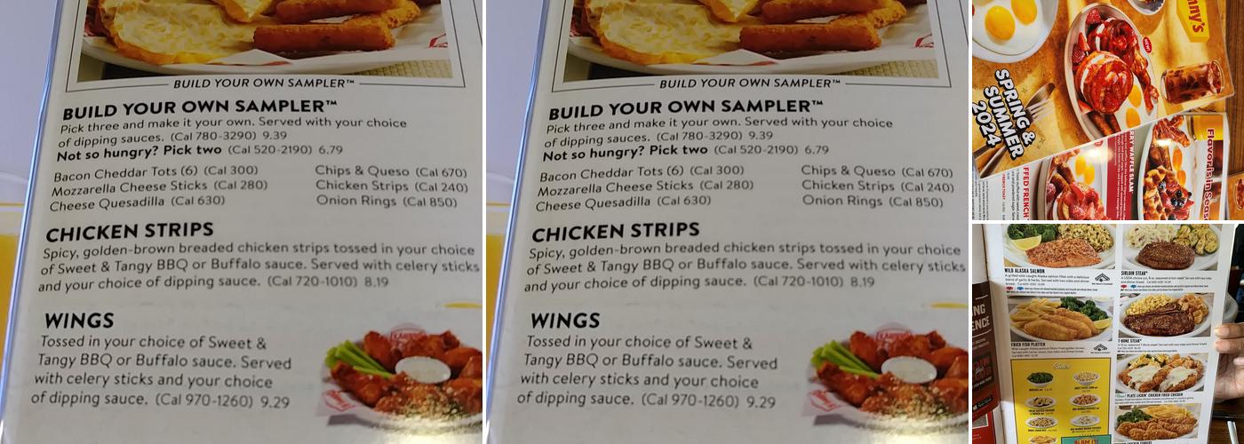 Denny's Menu