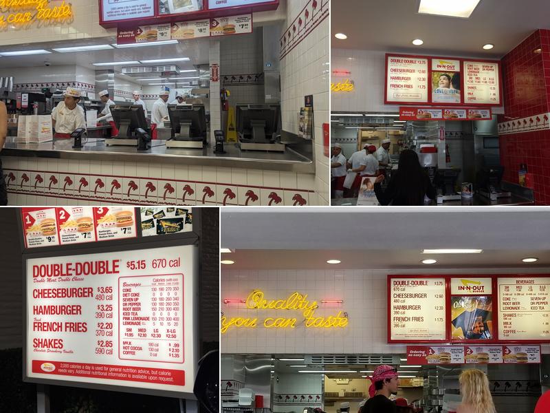 In-N-Out Burger Menu