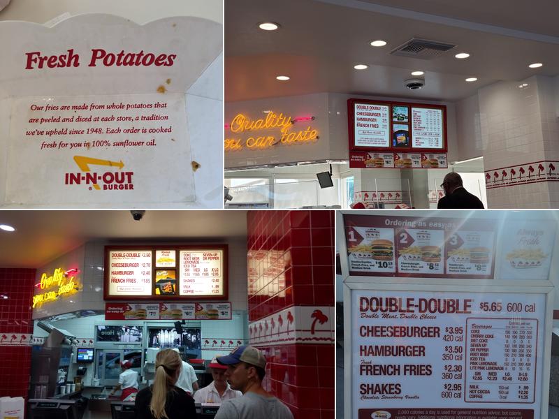 In-N-Out Burger Menu