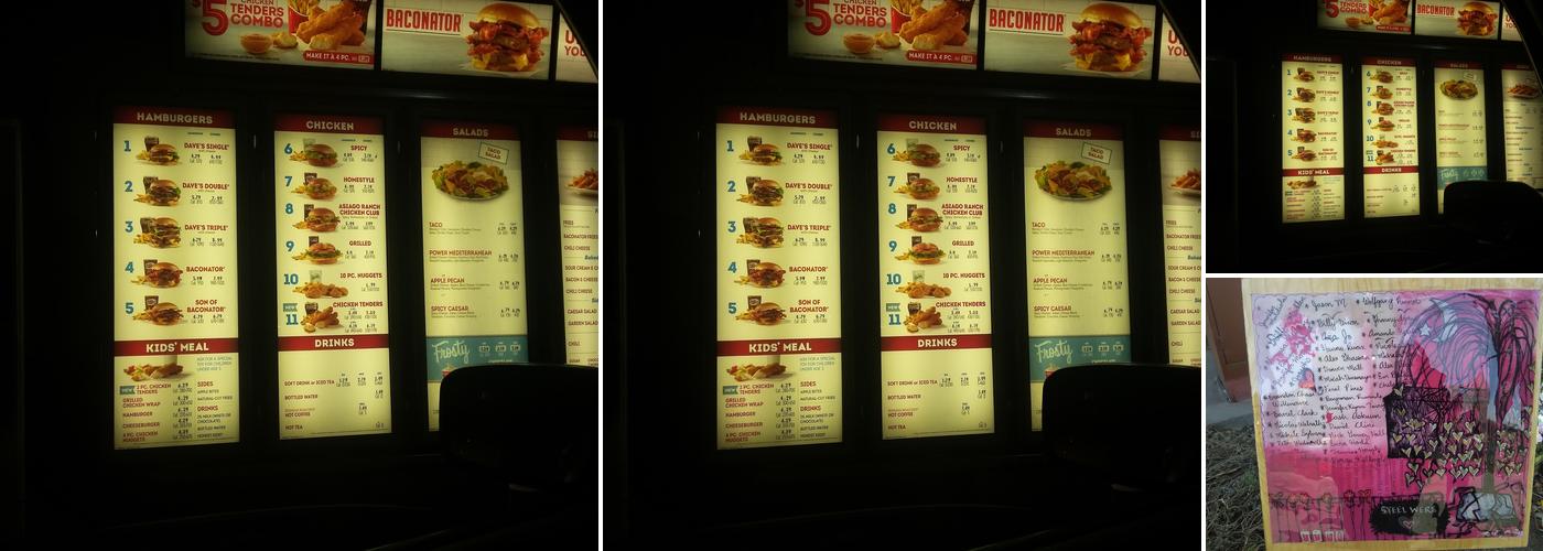 Wendy's Menu