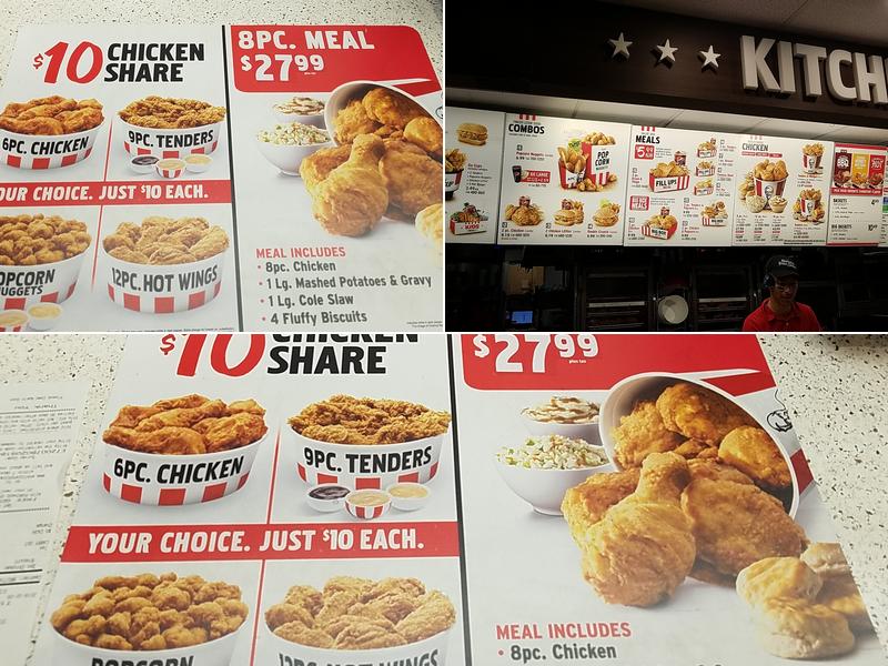 KFC Menu