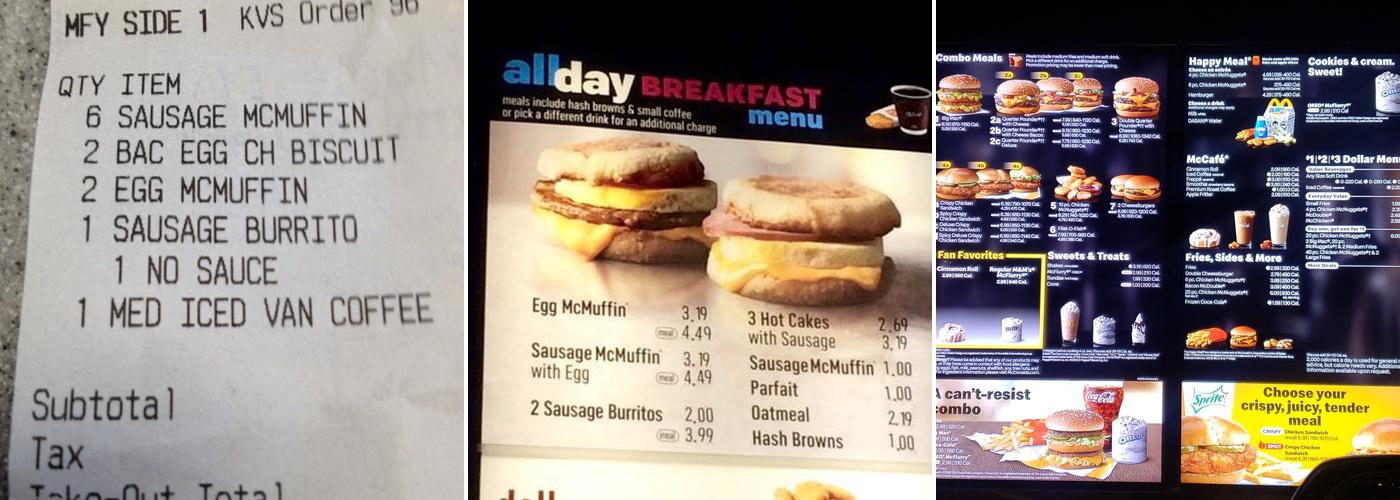 McDonald's Menu