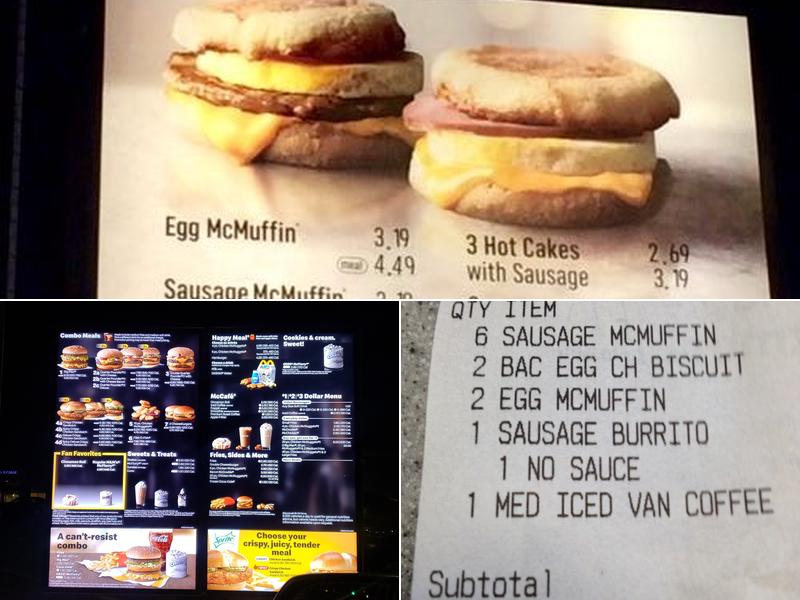 McDonald's Menu