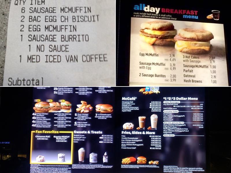 McDonald's Menu