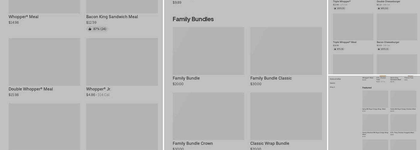 Burger King Menu