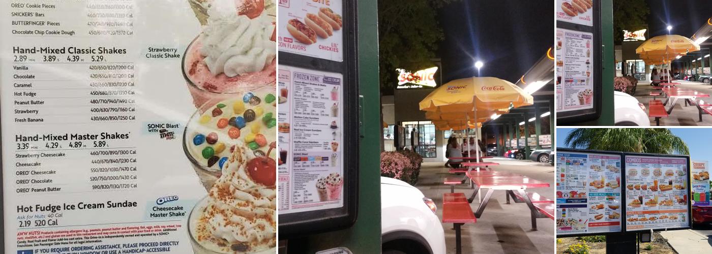Sonic Drive-In Menu
