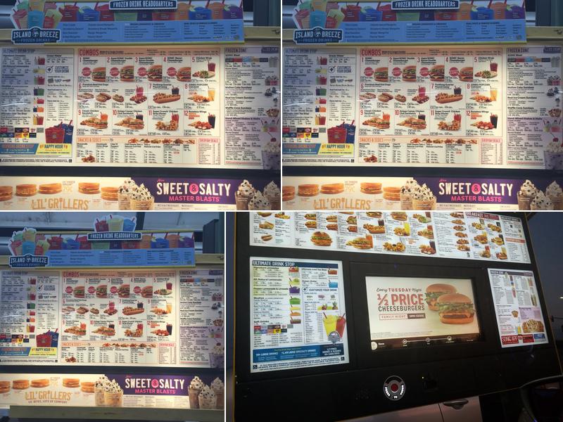 Sonic Drive-In Menu
