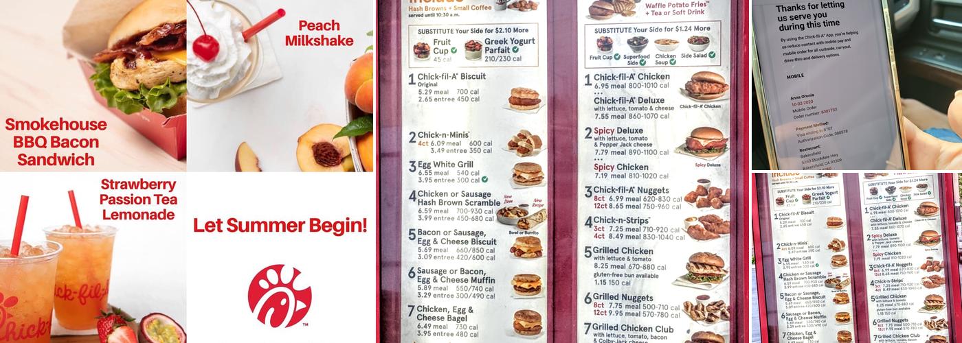 Chick-fil-A Menu