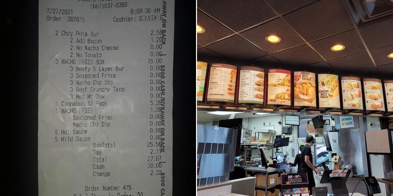 Taco Bell Menu