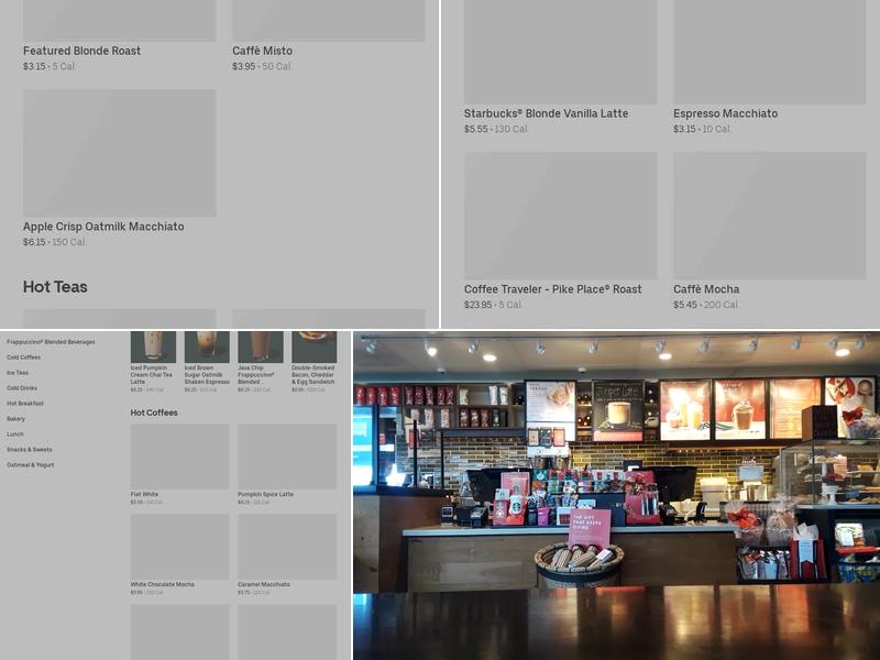 Starbucks Coffee Company Menu