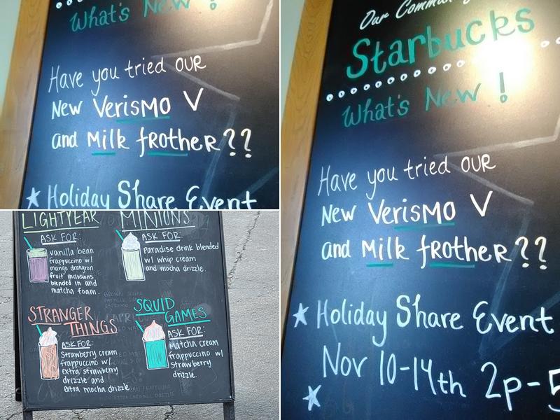 Starbucks Menu