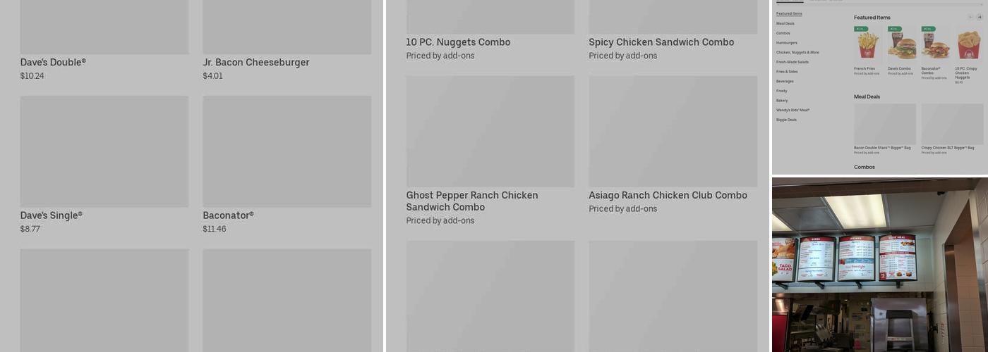 Wendy's Menu