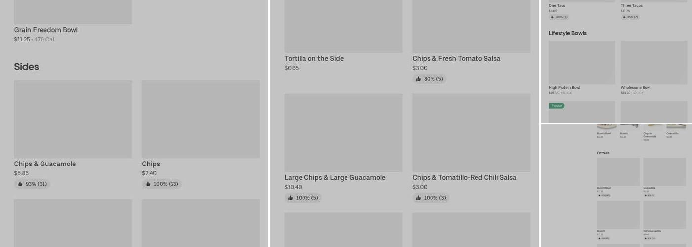 Chipotle Mexican Grill Menu