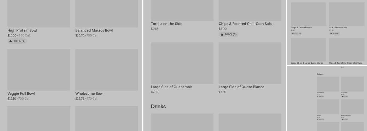 Chipotle Mexican Grill Menu