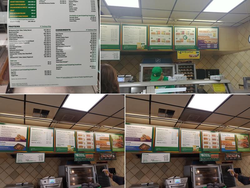 Subway Menu