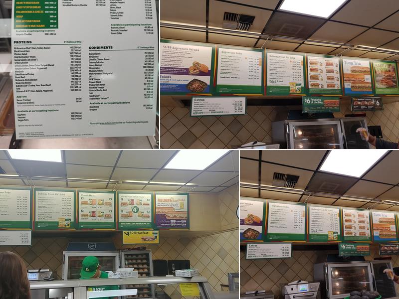 Subway Menu