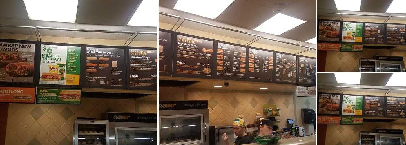 Subway Menu