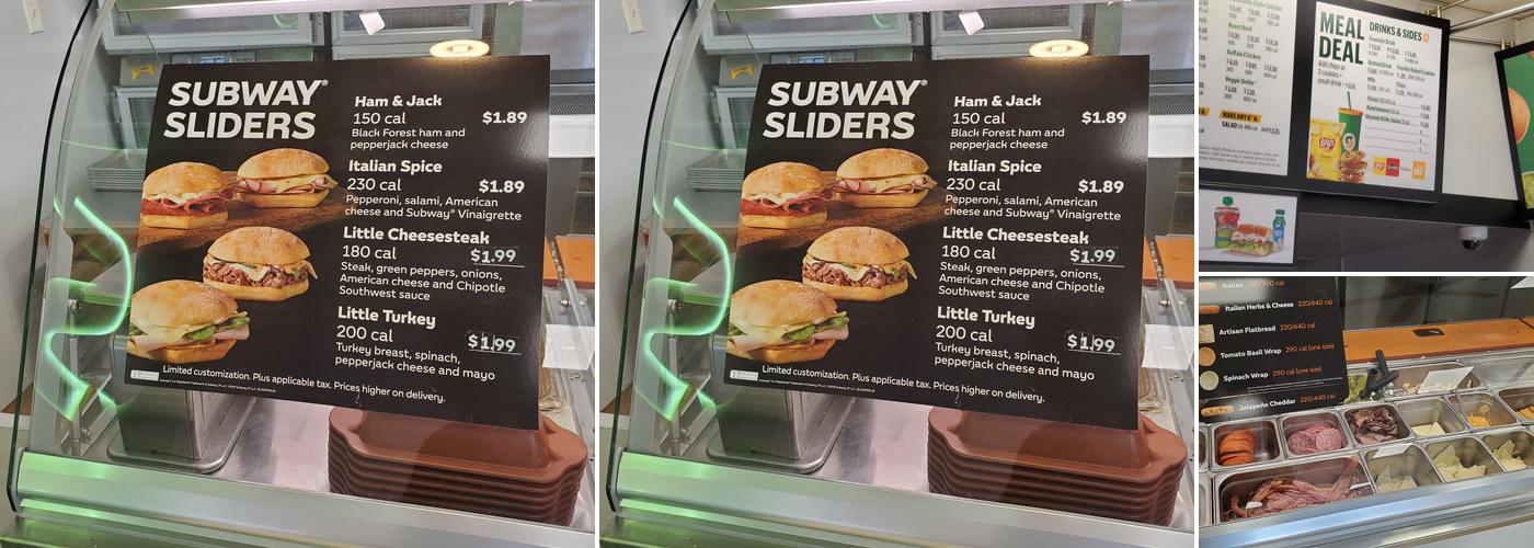 Subway Menu