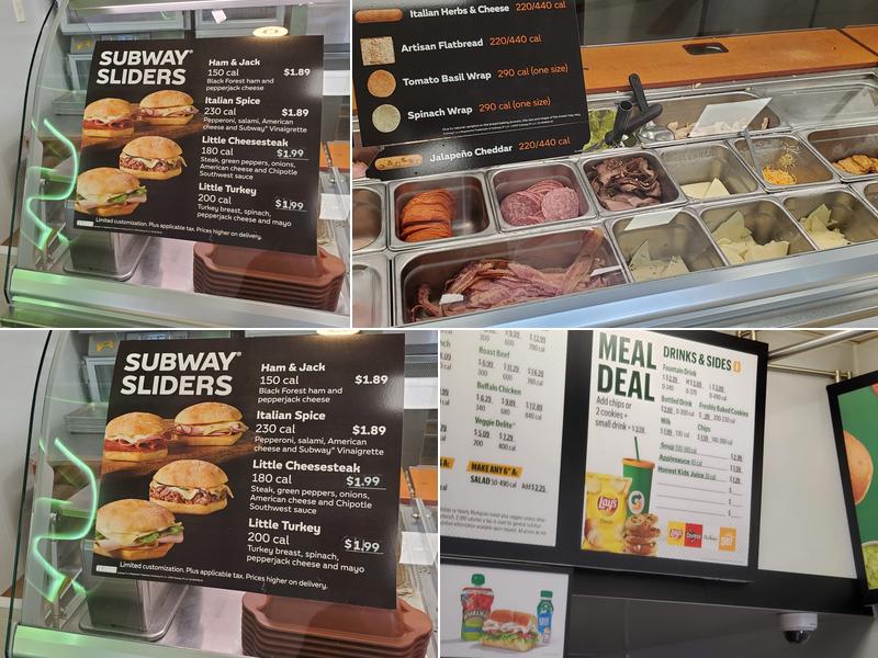 Subway Menu