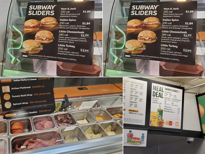 Subway Menu