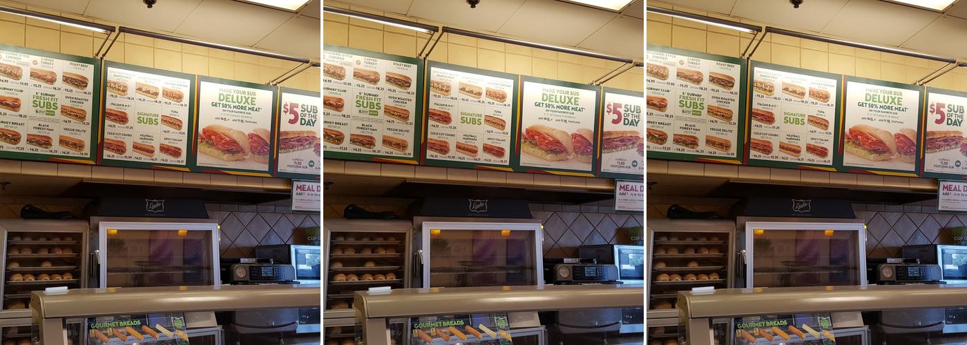 Subway Menu
