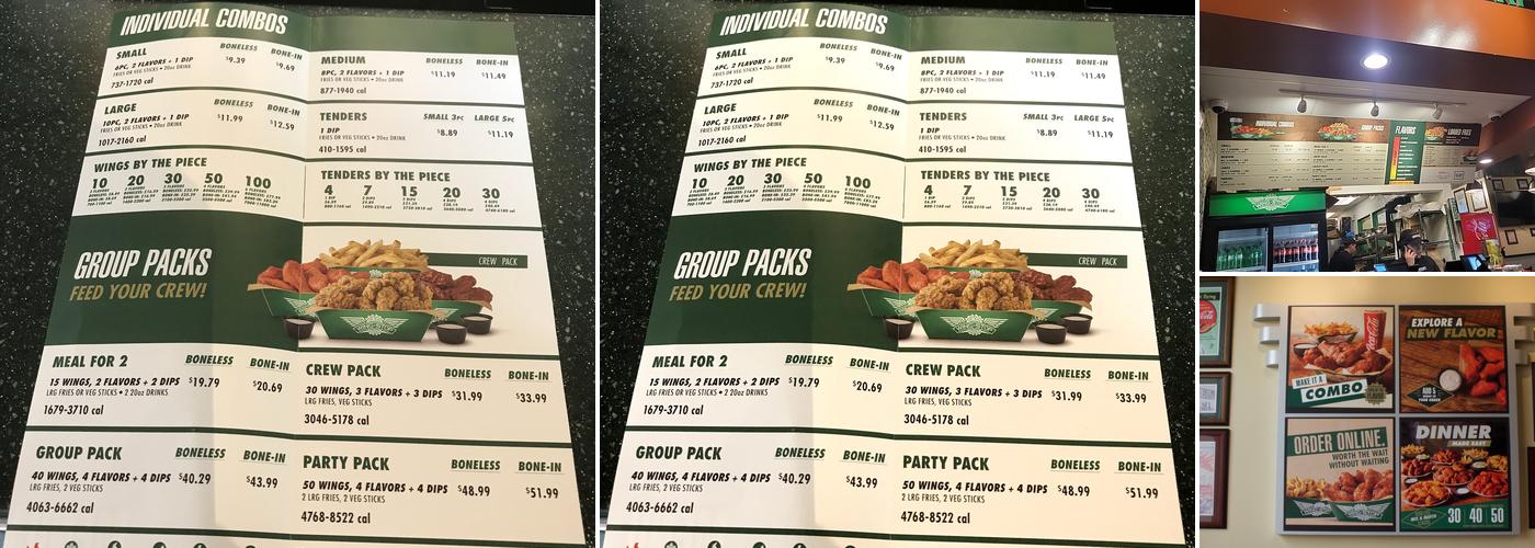 Wingstop Menu